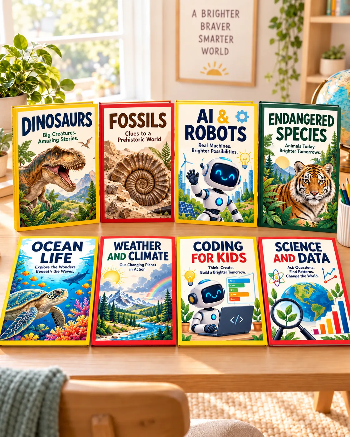 STEM nonfiction books display
