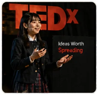 SOAR student delivering a TEDx talk